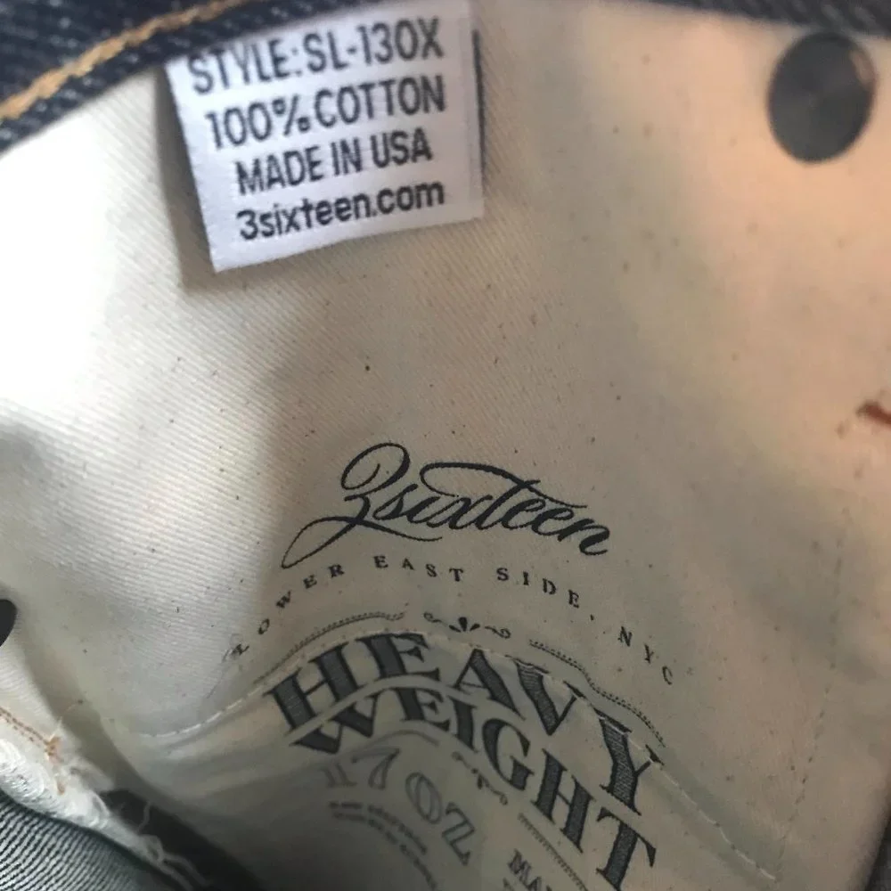 3sixteen SL-130X 17oz size 30 - Picture 5 of 8